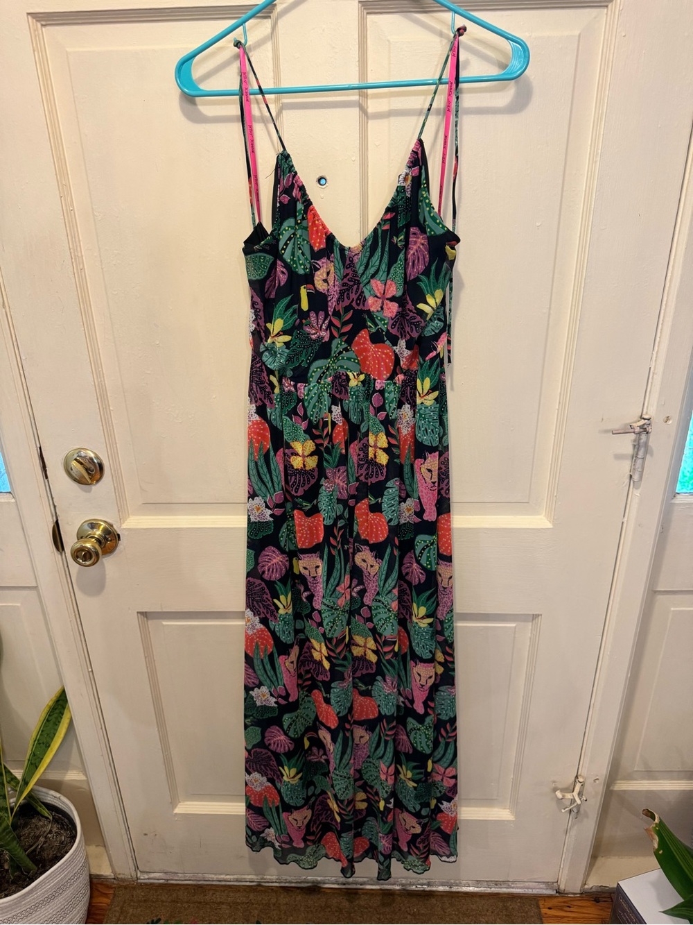 Betsey Johnson - Tropical Leopard Print Maxi Dress - Picture 2 of 8